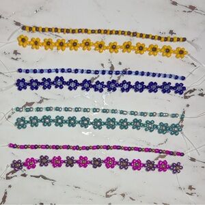 Flower beaded set of 4